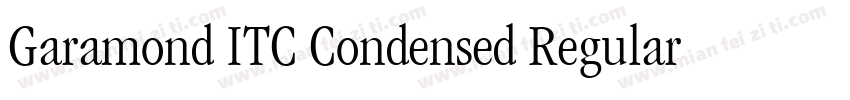 Garamond ITC Condensed Regular字体转换